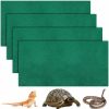 Reptiles & Amphibian Haull | Haull 4 Pcs Reptile Carpet Pet Terrarium Floor Liners Bedding Substrate Liner Supplies Reptile Cage Mat Tank Accessories For Lizard Bearded Dragon Tortoise Snake Leopard (47 X 24 Inch, Coffee)