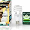 Reptiles & Amphibian Protover | Protover Uva Uvb Reptile Light 10.0, Tropical Desert Reptile Compact Fluorescent Lamp, Bearded Dragon Tank Accessories, Uvb Light Bulb For Reptiles Snake/Lizard/Bearded Dragon/Tortoise (13W)