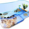 Reptiles & Amphibian Rypet | Rypet Turtle Tank Aquarium - Reptile Habitat, Turtle Habitat, Reptile Aquarium Tank For Crayfish Crab (Excluding Accessories) Blue