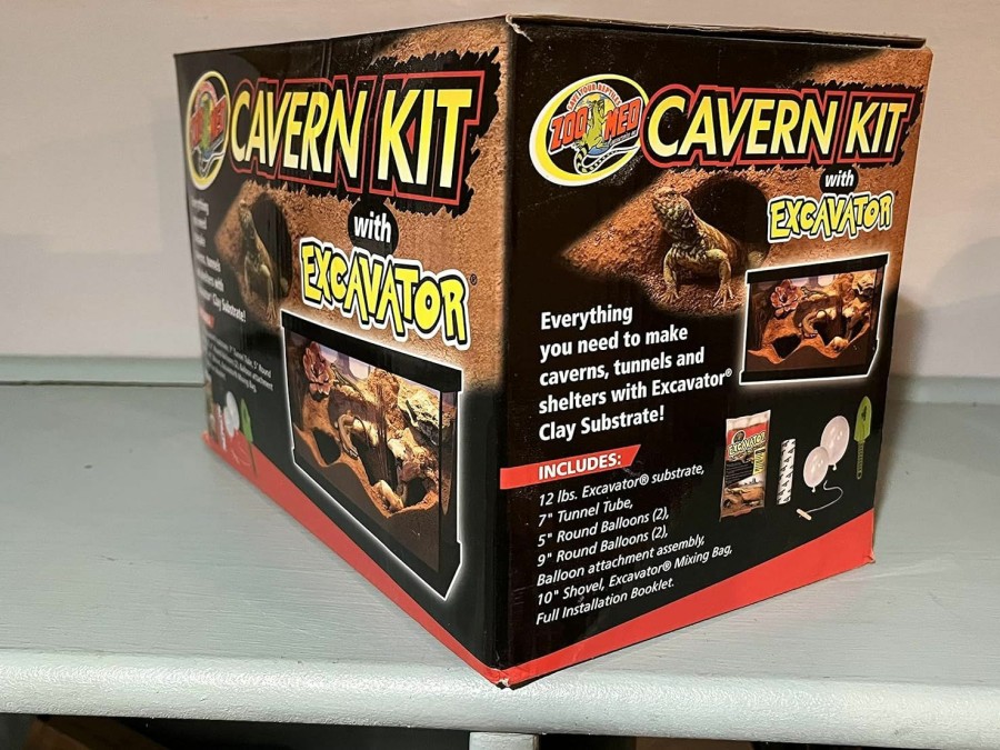 Reptiles & Amphibian Zoo Med | Zoo Med Cavern Kit With Excavator