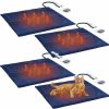 Reptiles & Amphibian Baquler | Baquler 4 Pcs Cat Heated Mat Pet Heating Pad With Removable Cover Pet Warming Mat Electric Heating Pad For Cat Dog With Timer And Chew Resistant Cord Pet Heated Warming Pad For Cat Puppy, 18 X 18 Inch