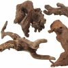 Reptiles & Amphibian emours | Emours Driftwood Branches Reptiles Aquarium Decoration Assorted Size,(5.5-8 Inch In Length),4 Pieces