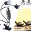 Reptiles & Amphibian nvmw | Nvmw Dual Head Uvb/Uva Reptile Pet Tanning Back Lamp With Smart Cycle Timer, Reptile Heat Lamp For Turtles Lizards Bearded Dragons Snakes Frogs, Etc., 5.9 Feet Long With 25W/50W Heat Lamps