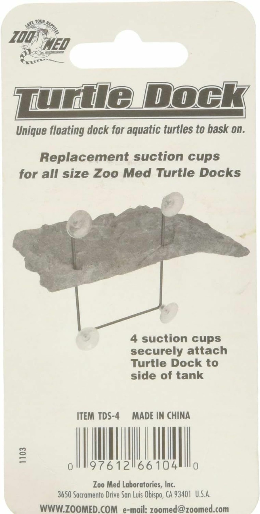 Reptiles & Amphibian Zoo Med | Zoo Med Laboratories Szmtds4 Zoo Turtle Dock Sucountion Cups