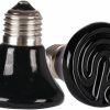 Reptiles & Amphibian MaoTopCom | Maotopcom 25 Watt Mini Black Reptile Heat Lamp Bulb 2 Pack 25W 60Mm Pet Infrared Ceramic Heat Emitter For Brooder Coop Lizard Lambs Snake No Light, Ac 110V