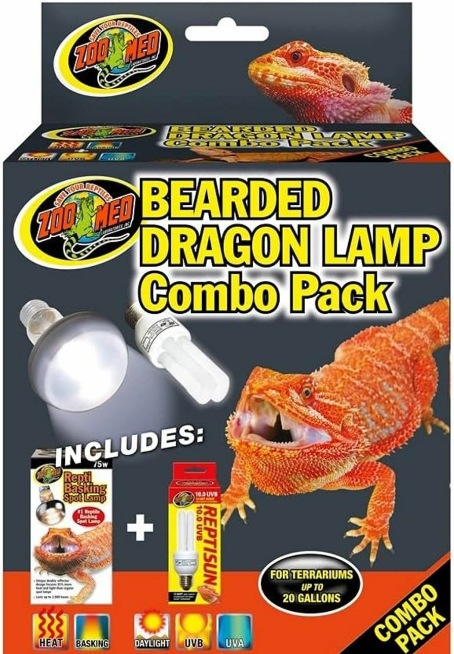 Reptiles & Amphibian DBDPet | Dbdpet Zoomed Bearded Dragon Combo Lighting Value Pack - Includes Attached Pro-Tip Guide