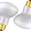 Reptiles & Amphibian OMAYKEY | Omaykey 75W 2 Pack Basking Spot Heat Lamp Bulb Soft White Glow Uva Glass Cover Heat Lamp/Bulb/Light For Lizard Bearded Dragon Chameleon Snake Turtle Aquarium Reptiles & Amphibians