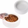 Reptiles & Amphibian Tfwadmx | Tfwadmx 2 Pack Reptile Food Bowl, Mini Ceramic Water Feeder Bowl, Reptile Worm Feeding Dish For Lizard Turtle Bearded Dragon Anoles Crested Gecko Hermit Crab Leopard Gecko Chameleon Corn Snake