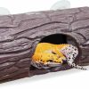 Reptiles & Amphibian Oooct | Hermit Crab Climbing Toys, Resin Reptile Hide Cave, Hollow Tree Reptile Hideout, Aquarium Terrarium Tank Accessories, Suitable For Hermit Crab Lizard Gecko Hamster Rat