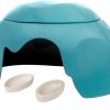 Reptiles & Amphibian Fuongee | Fuongee Reptile Hideout Cave Box With 2 Ceramic Sinks Fit For Snakes Lizards Chameleons Tree Frogs Geckos Small Tortoises And Other Small Reptiles (Coffee)