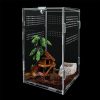 Reptiles & Amphibian ARYUTH | Reptile Feeding Box, Acrylic Reptile Terrarium Enclosure, Insect Breeding Case Reptiles Habitat Terrarium For Invertebrates, Mantis, Spider, Cricket, Tarantula, Lizard, Scorpion, Geckos