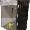 Reptiles & Amphibian Generic | 8X6X12Inch Magnetic Acrylic Reptile Case, Vertical Clear Black Tarantula Enclosure Tank, Micro Habitat Terrariums Suitable For Insect, Spiders, Crickets, Snails, Hermit Crabs, Lizards, Frogs