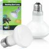 Reptiles & Amphibian LUCKY HERP | Lucky Herp Reptile Heat Lamp - 100W (2Nd Gen) Heat Lamp Bulbs For Reptiles 2 Pack, Amphibians Basking Heat Lamp Bulbs, Uva Daylight Basking Light For Reptiles, Bearded Dragon, Lizard, Turtle, Chicken