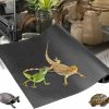 Reptiles & Amphibian LWFCOEE | Lwfcoee Bearded Dragon Tank Accessories 17'' X 79'' Leopard Gecko Tank Flooring Pad Large Reptile Carpet Terrarium Liner Non-Adhesive Reptile Substrate Mat For Snake, Lizard, Tortoise, Lguana