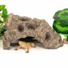 Reptiles & Amphibian Yulaexie | Yulaexie Large Reptile Simulation Rock,Bearded Dragon Lizards Hideout Decor Ball Python Hide Accessories For Aquariums And Terrariums (M)…