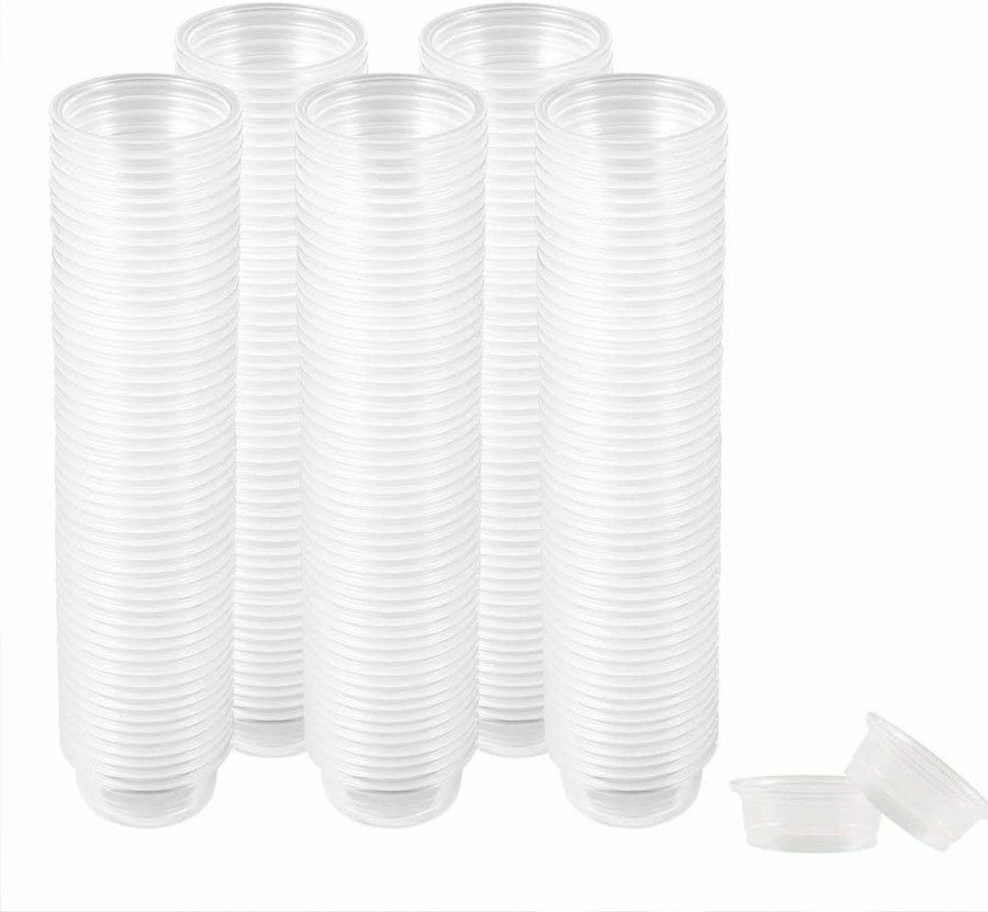 Reptiles & Amphibian SLSON | 300 Pack 0.5 Oz Cups,Gecko Food And Water Cups Plastic Replacement Cup For Reptile Feeding Ledge For Crested Gecko Lizard And Other Small Pet