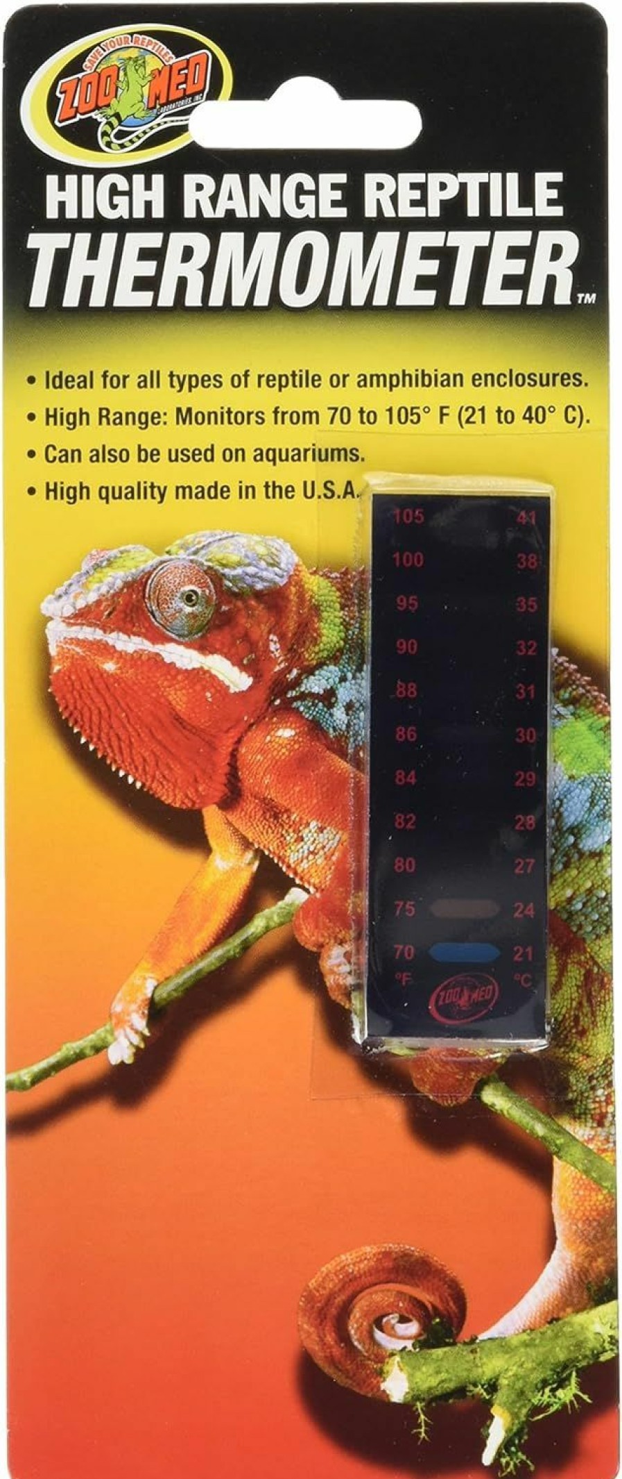 Reptiles & Amphibian Zoo Med | High Range Reptile Thermometer