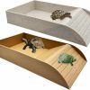 Reptiles & Amphibian Hamiledyi | Hamiledyi 2Pcs Turtle Feeding Dish,Reptile Food And Water Bowl Lizards Basking Platform With Ramp And Resting Platform Also Fit For Tortoise Lizard