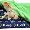 Reptiles & Amphibian Winmany | Bearded Dragon Bed Reptile Sleeping Bag With Pillow And Blanket Small Pet Warm Hide Habitat For Hamsters Lizards Bearded Dragon (Orange)