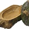 Reptiles & Amphibian Komodo | Komodo Forest Hiding Den | Top Opens And Closes | Natural Looking Nesting Den| Under Water Aquarium Or Dry Habitat Decoration Accessory & Reptile Hide | Measures 9.1 X 4.8 X 3.5