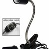 Reptiles & Amphibian CTKcom | Ctkcom Uva Uvb Light Bulb Reptile Ceramic Heat Lamp Pet Heating Bulb Holder Clamp Lamp Fixture Heating Light Lamp For Reptiles,Aquarium Reptile Light Adjustable Habitat Lighting Stand,110V-130V(Black)