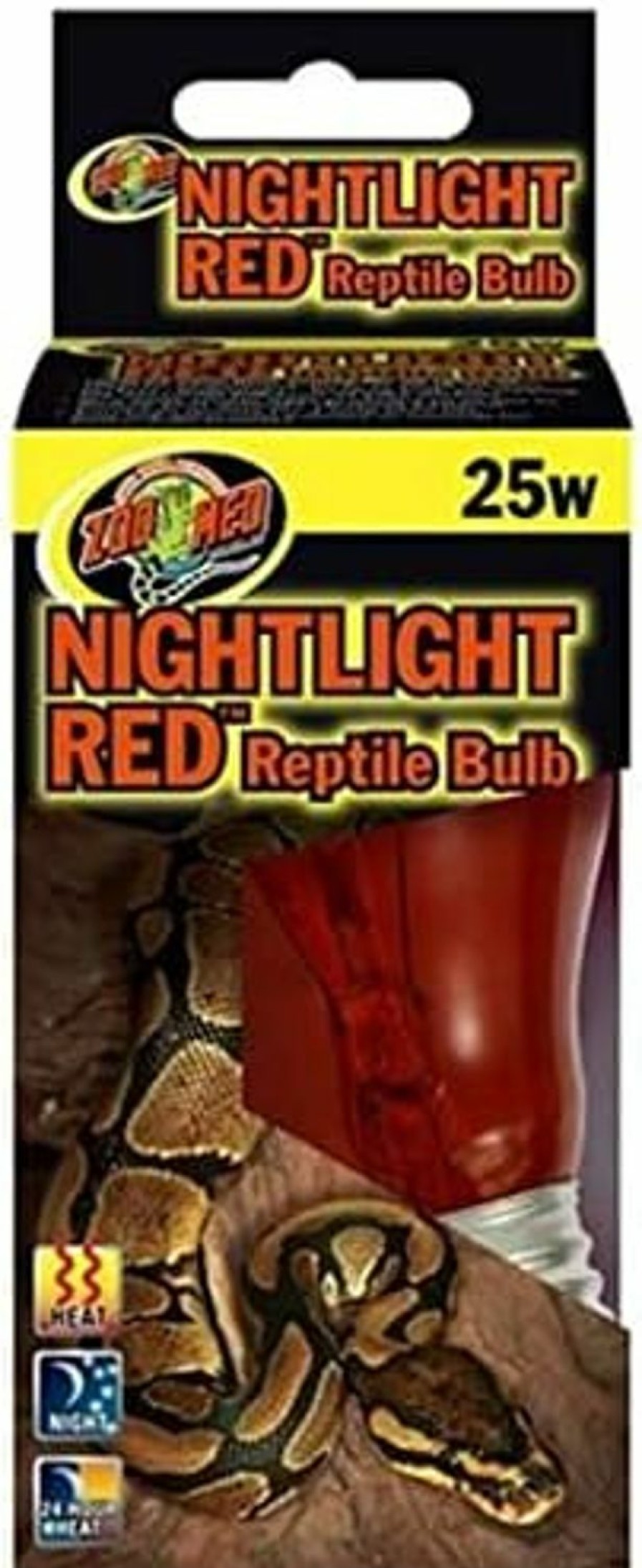 Reptiles & Amphibian Zoo Med | Zoo Med Nightlight Red Reptile Bulb 25 Watts - Pack Of 4