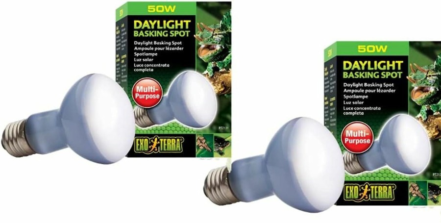 Reptiles & Amphibian Exo Terra | Exo-Terra Sun Glo Neodymium Basking Spot Lamps 50 Watts - Pack Of 2