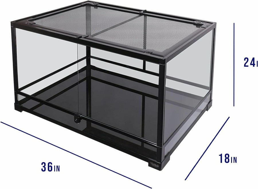 Reptiles & Amphibian CAROLINA CUSTOM CAGES | Carolina Custom Cages Terrarium, Tall Large 36Lx18Dx24H, Easy Assembly