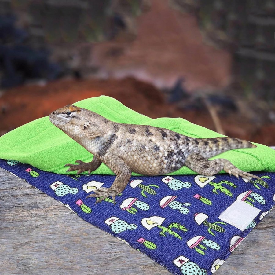 Reptiles & Amphibian POPETPOP | Popetpop Reptile Sleeping Bag: Bearded Dragon Hideout Climbing Lizard Bedding Blanket Bearded Dragon Sleeping Bag With Pillow For Pet Canvas Reptile Leopard Lizard