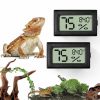 Reptiles & Amphibian Palksky | Palksky Bearded Dragon Tank Accessories, 2Pcs Reptile Terrarium Thermometer And Humidity Gauge For Leopard Gecko/Hermit Crab/Snake, High-Accuracy Lcd Digital Display, Self-Adhesive, Traceless