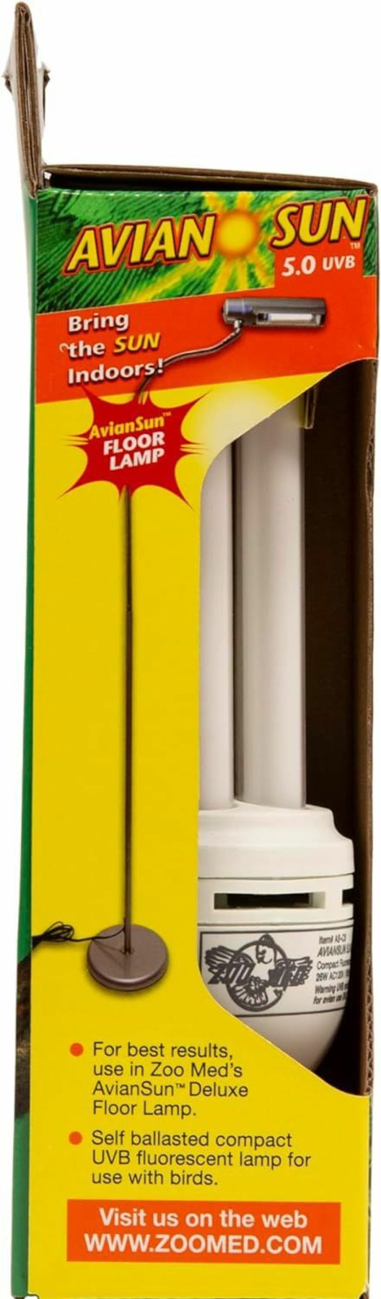 Reptiles & Amphibian Zoo Med | Zoo Med Aviansun 5.0 Uvb Compact Fluorescent Bulb