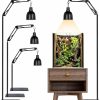 Reptiles & Amphibian Loplurea | Loplurea Reptile Heat Lamp Stand - 15-69 Inch Adjustable Metal Terrarium Hanging Light Holder Mount With 360 Adjustable Swing Arm For Bearded Dragon Gecko Turtles Snake Fish And Chicks