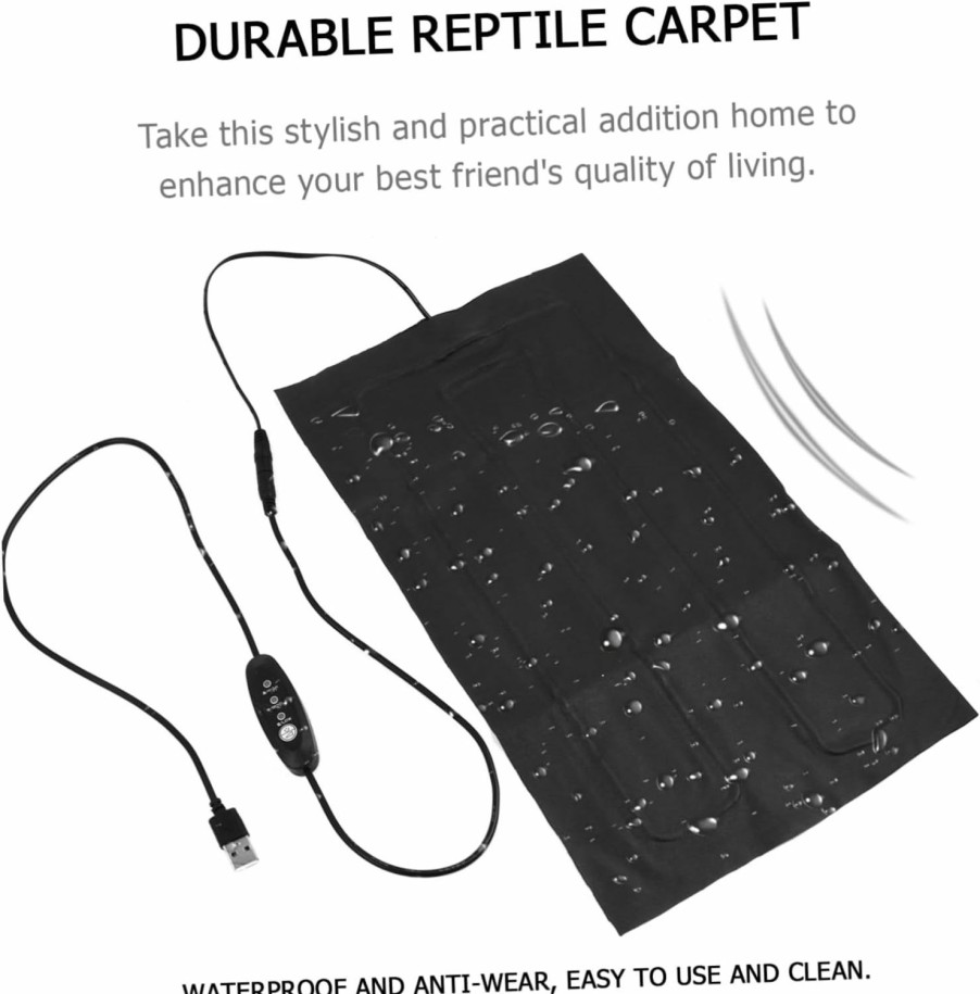 Reptiles & Amphibian Ipetboom | Ipetboom Usb Heating Pad Reptile Pet Heated Pad Heating Pad For Cats Portable Heating Pads Heated House Pet Supply Heated Outdoor Cat House Pet Heating Cushion Bus Material Tank