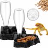 Reptiles & Amphibian Mumufy | 2 Pack Reptile Water Feeder Automatic Water Dispenser Waterer 13.5Oz Feeding Accessories Tank Lizards Waterer For Bearded Dragon Terrarium Turtle Tank Feeding Geckos Frog