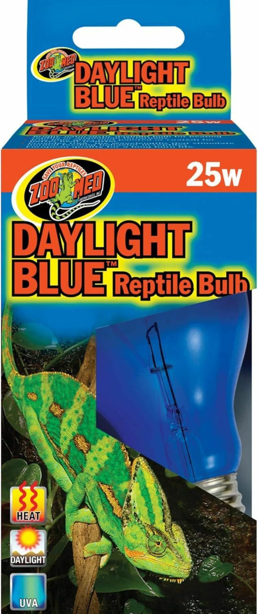 Reptiles & Amphibian Croci | Zoo Med Daylight Blue Incandescent Reptile Bulb 25 Watts