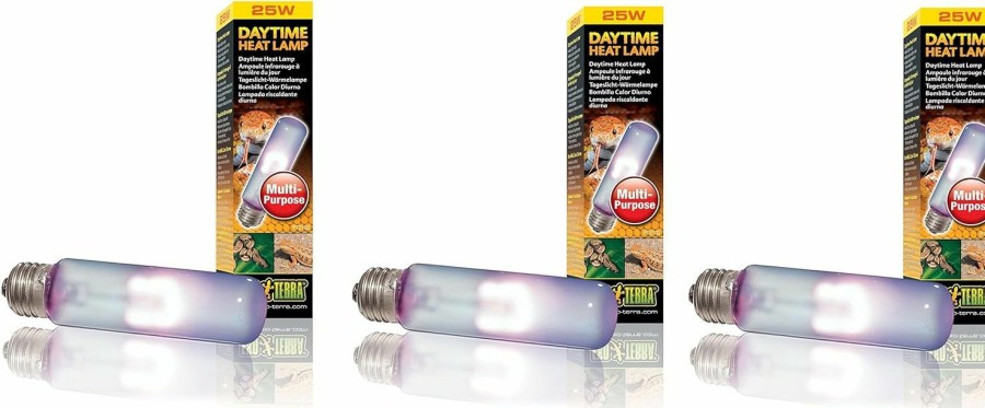 Reptiles & Amphibian Exo Terra | (3 Pack) Exo Terra Daytime Heat Lamps, 25 Watt