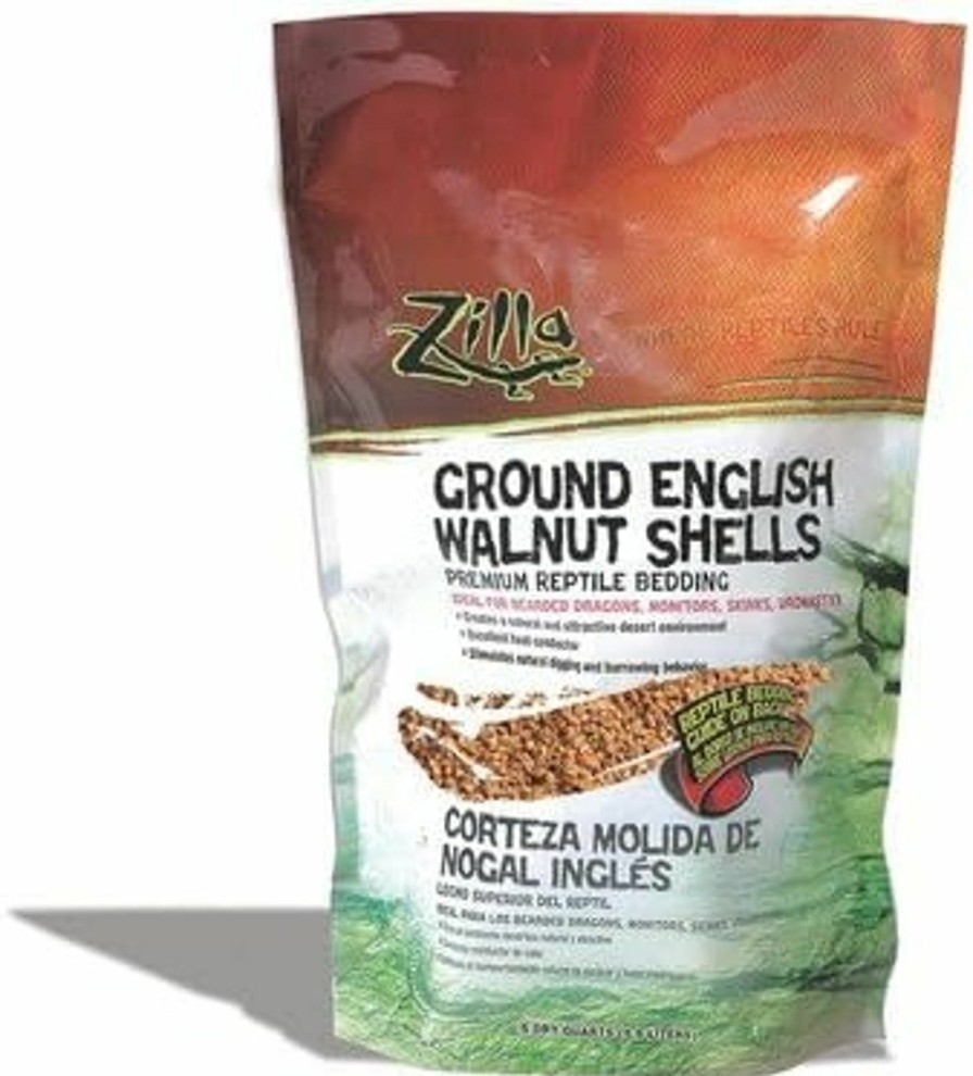 Reptiles & Amphibian Zilla | Zilla Reptile English Walnut Shell Litter [Set Of 2] Size: 5 Quarts