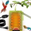 Reptiles & Amphibian GIFANK | 100W Bird Heat Lamp With Lampshade Bird Cage Heater Adjustable Temperature No Harm No Light Ceramic Heat Lamp Bulbs For Reptiles Bird Heater For Parakeets Parrots Bird Accessories And Supplies