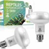 Reptiles & Amphibian REPTI HOME | Repti Home Reptile Heat Lamp Bulbs 100W-2 Pack, Reptiles & Amphibians Uva Basking Spot Lamp Bulb,Simulate Natural Sunlight Reptile Daylight Heat Bulb For Bearded Dragon, Snake