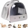 Reptiles & Amphibian LAIRIES | Guinea Pig Carrier Backpack, Clear Bubble Window Backpack For Guinea Pig, Bunny Rat Bird (Black, Accessories)