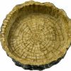 Reptiles & Amphibian OMEM | Omem Reptile Natural Bowl Food And Water Dish Resin Made (Tree Bark)