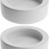 Reptiles & Amphibian Create idea | Create Idea 2X Reptile Bowl Worms Dish Set Curved Rim Ceramic Proof Lizard Escape 2.8 Inch White Tasteless Smooth For Spider Gecko Crabs