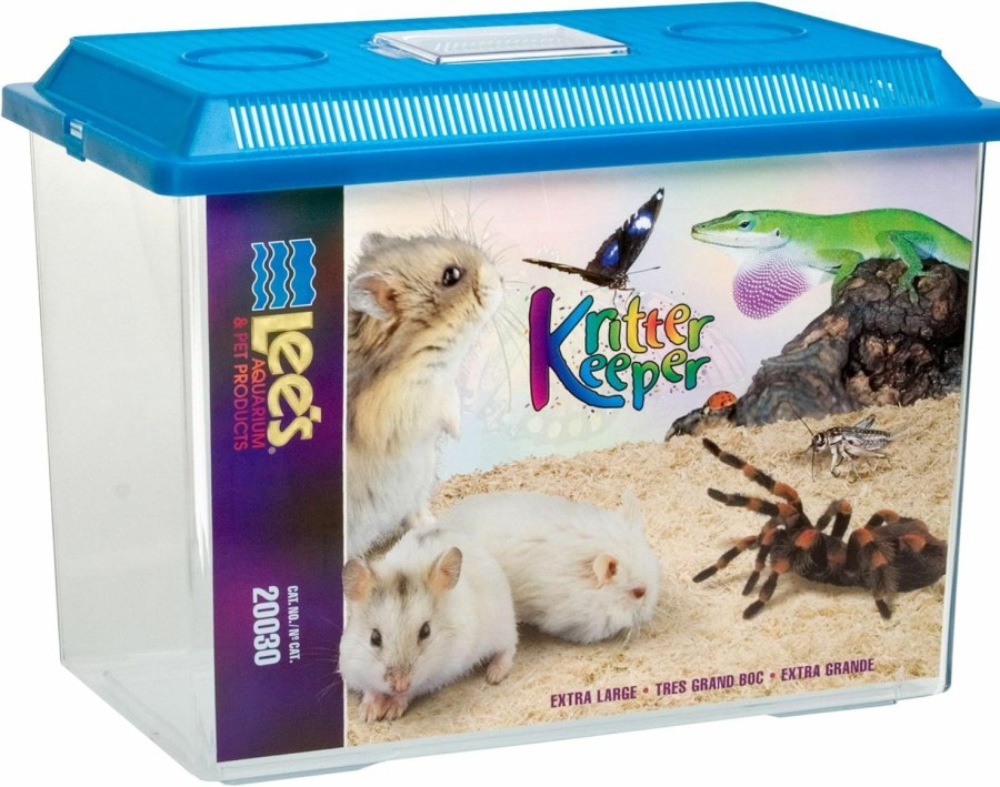 Reptiles & Amphibian Lee's | Lee'S Kritter Keeper, X-Large Rectangle W/Lid(Assorted Colors)