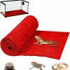 Reptiles & Amphibian HERCOCCI | Hercocci Reptile Carpet, 39'' X 20'' Terrarium Bedding Substrate Liner Reptile Cage Mat Supplies For Bearded Dragon Lizard Tortoise Leopard Gecko Snake (Blue)