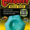 Reptiles & Amphibian Zoo Med | Zoo Med Creatures Rock Dish 1 Pack - (3\" L X 3\" W X 0.75\" H) - Pack Of 6