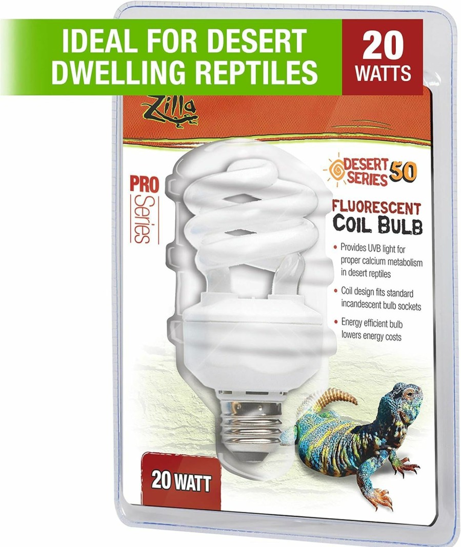 Reptiles & Amphibian Zilla | Zilla Fluorescent Coil Bulb Desert 20 Watts