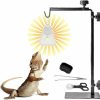 Reptiles & Amphibian GDUUZ | Gduuz Pet Lamp Stand For Reptiles Insects And Cold Blooded Basking Animals Adjustable Height And Reach Heat Light Hanger Includes Feeding Accessories