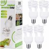 Reptiles & Amphibian Reginary | 4 Pcs Uvb Reptile Light 10.0, Reptile Uvb Bulb, Uvb Bulb For Desert Tropical/ Sub Tropical Reptiles Fluorescent Simulation Color Reptile Uvb Light For Turtle, Bearded Dragon, Lizard, Gecko (13 Watt)