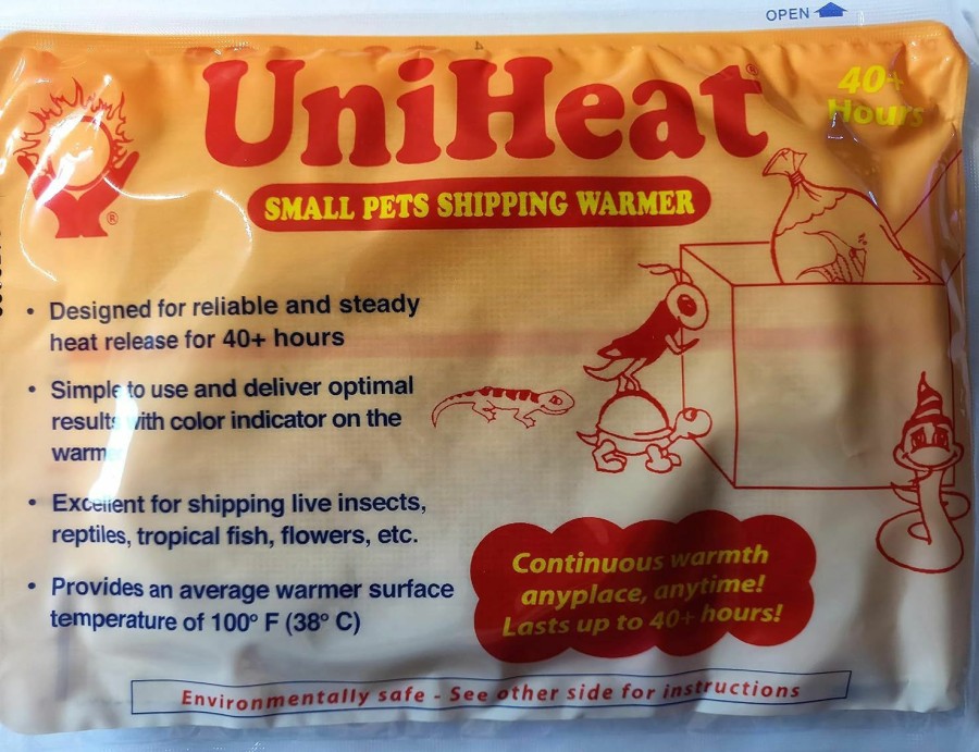 Reptiles & Amphibian Uniheat | Uniheat Shipping Warmer 40+ Hours, 10 Pack... +Free Bonus! Of One Free 20 Hour Heat Pack! ...Get 40+ Hour Warmth For Shipping Live Corals, Small Pets, Fish, Insects, Reptiles, Etc