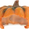 Reptiles & Amphibian PATKAW | Patkaw Reptile Hideout Pumpkin House Resin Halloween Aquarium Decorations Chameleons Hideout Hut Habitat For Turtles Lizards Gecko Spider Chameleons Orange